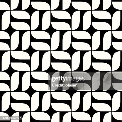Vector seamless pattern, leaf like shapes in grid pattern Vector seamless pattern, leaf like shapes in grid pattern