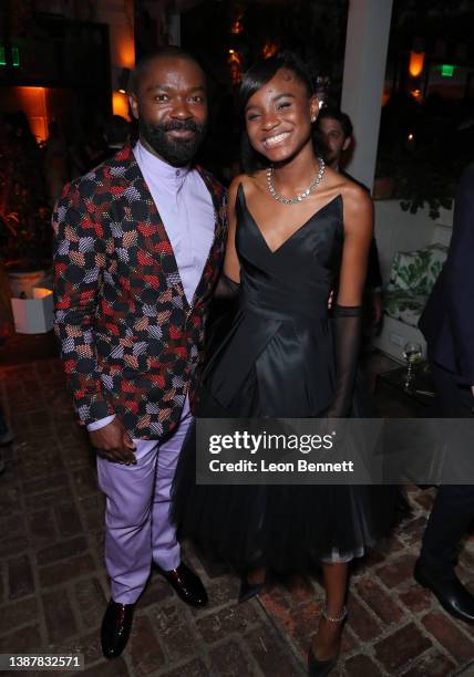 David Oyelowo and Saniyya Sidney attend the CAA Pre-Oscar party at San Vicente Bungalows at San Vicente Bungalows on March 25, 2022 in West...