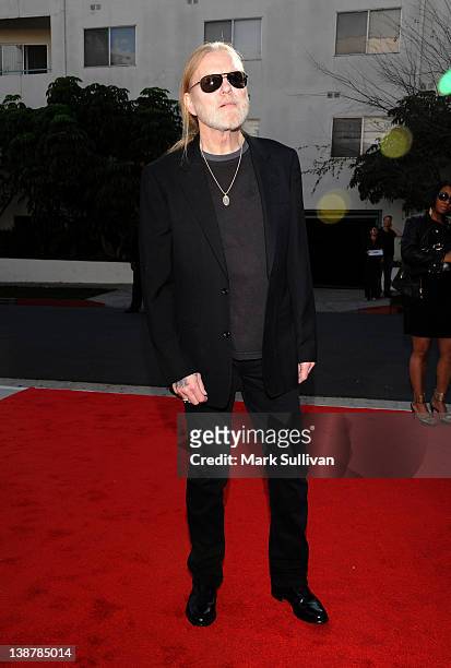 Gregg Allman attends The 54th Annual GRAMMY Awards - Special Merit Awards Ceremony at The Wilshire Ebell Theatre on February 11, 2012 in Los Angeles,...