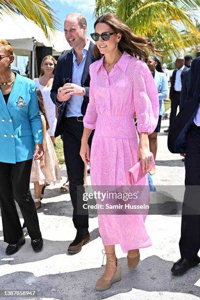 Prince William, Duke of Cambridge and Catherine, Duchess of Cambridge visit a Fish Fry – a quintessentially Bahamian culinary gathering place which...