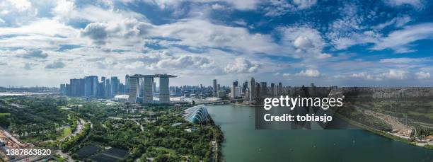 singapore skyline - singapore city landscape stock pictures, royalty-free photos & images