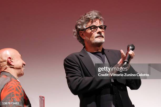 Paolo Genovese attends the 17th edition of the Cortinametraggio short movie festival on March 26, 2022 in Cortina d'Ampezzo, Italy.