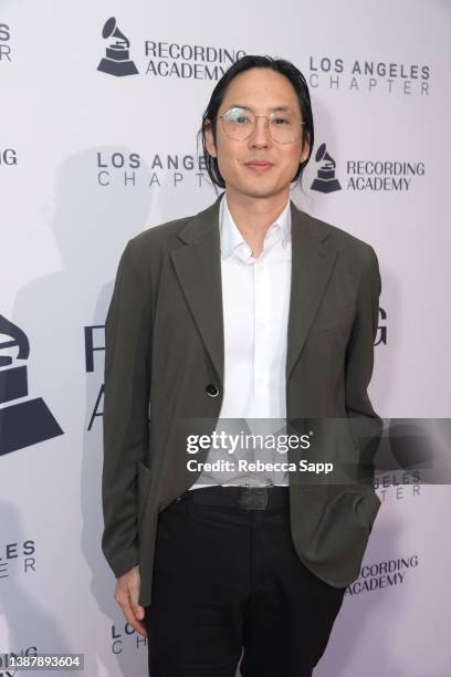 Kevin Nishimura, Los Angeles Chapter Board of Governors attends the Los Angeles Chapter Nominee Celebration at Spring Place on March 26, 2022 in...