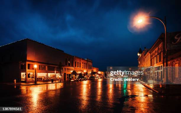 storica baker city, oregon - oregon stato usa foto e immagini stock