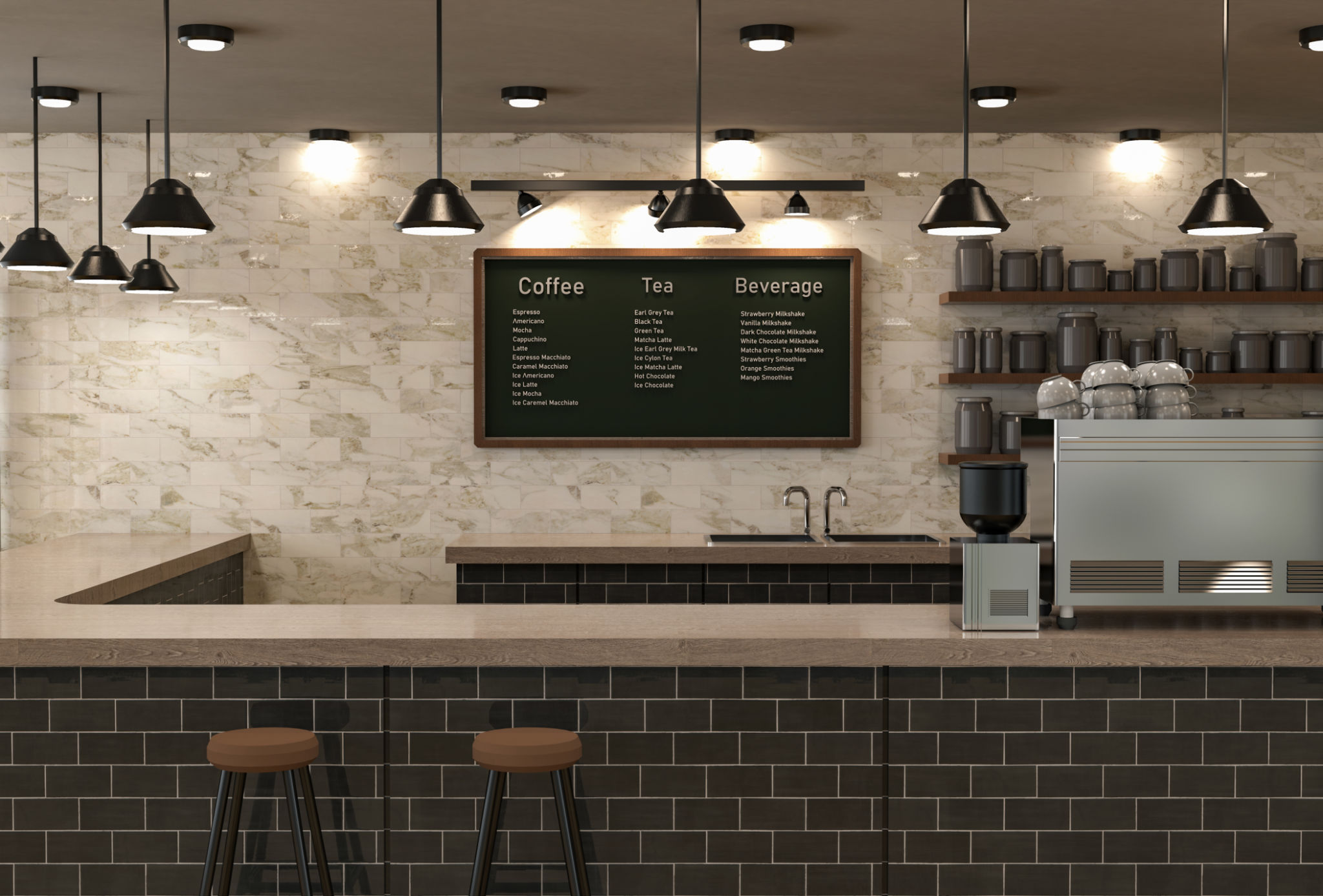 digital menu design