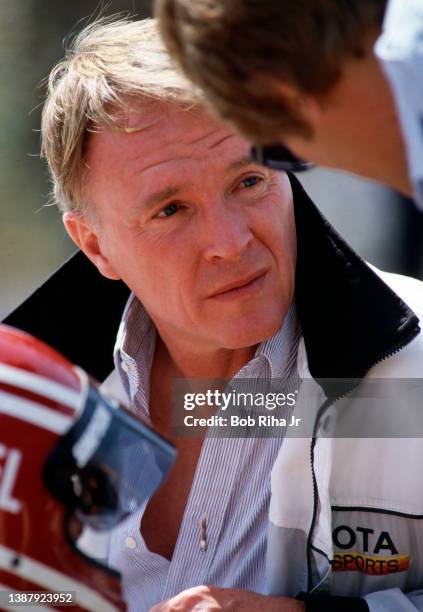 Dan Gurney at the Toyota sponsored Long Beach Grand Prix race through the streets of Long Beach, March 30, 1984 in Long Beach, California.