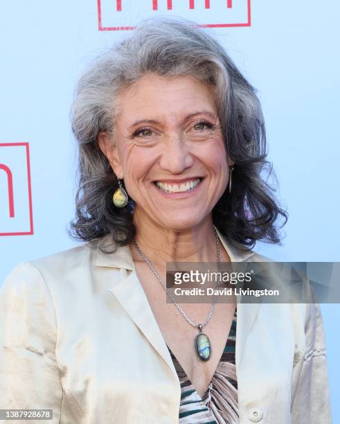 Amy Aquino attends the opening night performance of "ANN" at Pasadena Playhouse on March 26, 2022 in Pasadena, California.