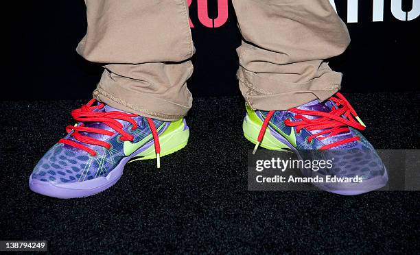 Rapper Wale arrives at the Roc Nation Pre-GRAMMY Brunch at Soho House on February 11, 2012 in West Hollywood, California.