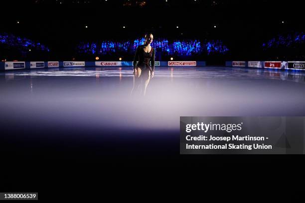 Loena Hendrickx of Belgium performs in the Gala Exhibition during day 5 of the ISU World Figure Skating Championships at Sud de France Arena on March...