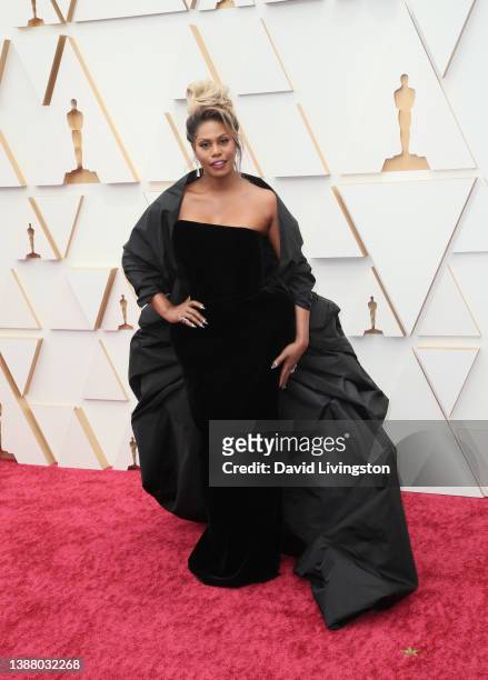 Laverne Cox attends the 94th Annual Academy Awards at Hollywood and Highland on March 27, 2022 in Hollywood, California.