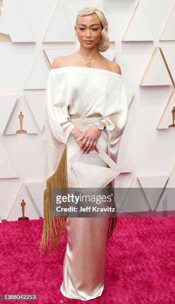 Tati Gabrielle attends the 94th Annual Academy Awards at Hollywood and Highland on March 27, 2022 in Hollywood, California.