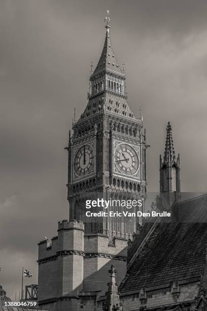 big ben black and white photo - eric van den brulle stock pictures, royalty-free photos & images