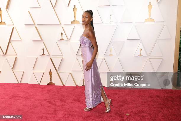 Demi Singleton attends the 94th Annual Academy Awards at Hollywood and Highland on March 27, 2022 in Hollywood, California.