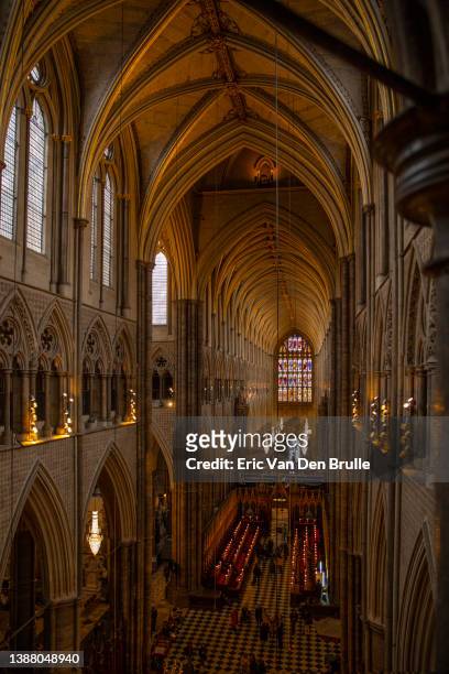 westminster abbey interior - eric van den brulle stock pictures, royalty-free photos & images