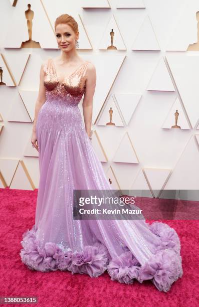 Jessica Chastain attends the 94th Annual Academy Awards at Hollywood and Highland on March 27, 2022 in Hollywood, California.