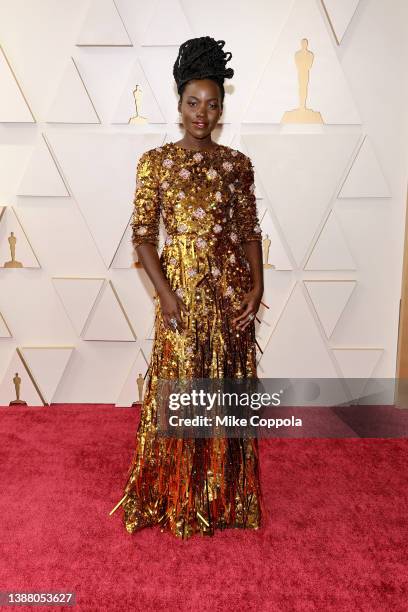 Lupita Nyong'o attends the 94th Annual Academy Awards at Hollywood and Highland on March 27, 2022 in Hollywood, California.