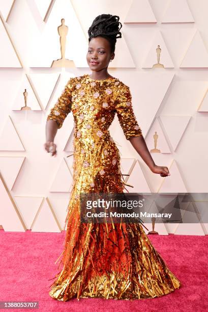 Lupita Nyong'o attends the 94th Annual Academy Awards at Hollywood and Highland on March 27, 2022 in Hollywood, California.
