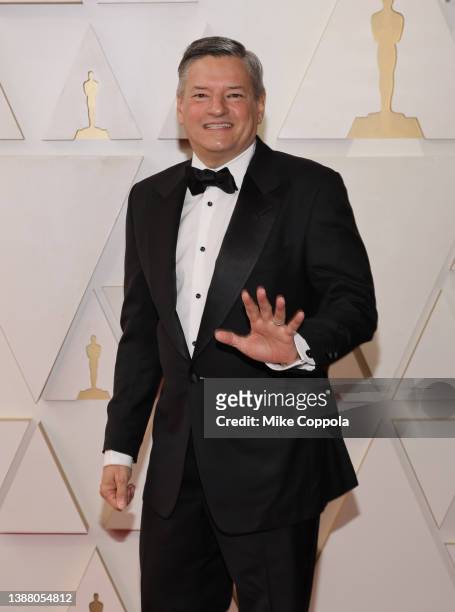 Co-CEO and Chief Content Officer at Netflix Ted Sarandos attends the 94th Annual Academy Awards at Hollywood and Highland on March 27, 2022 in...