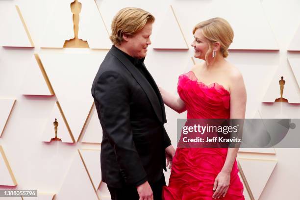 Jesse Plemons and Kirsten Dunst attend the 94th Annual Academy Awards at Hollywood and Highland on March 27, 2022 in Hollywood, California.