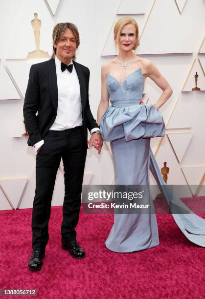 Keith Urban and Nicole Kidman attend the 94th Annual Academy Awards at Hollywood and Highland on March 27, 2022 in Hollywood, California.