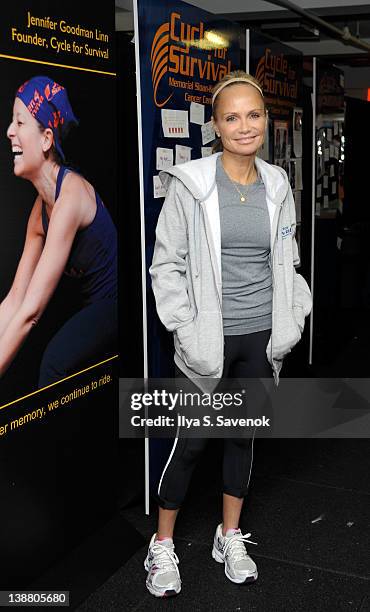 Kristin Chenoweth attends 2012 Cycle For Survival - Day 2 at Equinox Graybar on February 12, 2012 in New York City.