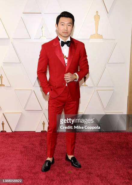 Simu Liu attends the 94th Annual Academy Awards at Hollywood and Highland on March 27, 2022 in Hollywood, California.