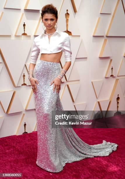 Zendaya attends the 94th Annual Academy Awards at Hollywood and Highland on March 27, 2022 in Hollywood, California.