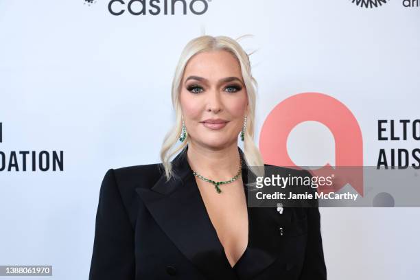 Erika Jayne attends Elton John AIDS Foundation's 30th Annual Academy Awards Viewing Party on March 27, 2022 in West Hollywood, California.