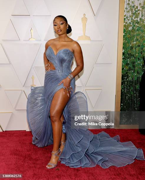 Megan Thee Stallion attends the 94th Annual Academy Awards at Hollywood and Highland on March 27, 2022 in Hollywood, California.