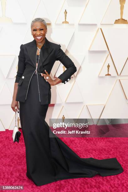 Cynthia Erivo attends the 94th Annual Academy Awards at Hollywood and Highland on March 27, 2022 in Hollywood, California.