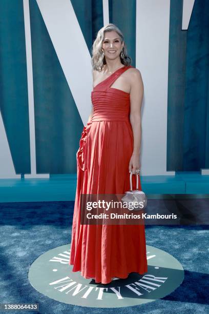 Radhika Jones attends the 2022 Vanity Fair Oscar Party hosted by Radhika Jones at Wallis Annenberg Center for the Performing Arts on March 27, 2022...