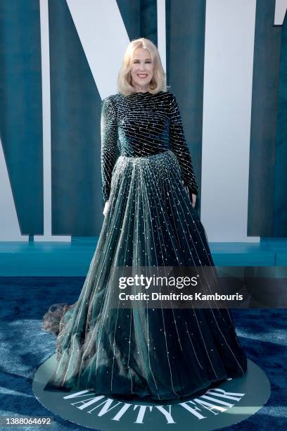Catherine O'Hara attends the 2022 Vanity Fair Oscar Party hosted by Radhika Jones at Wallis Annenberg Center for the Performing Arts on March 27,...