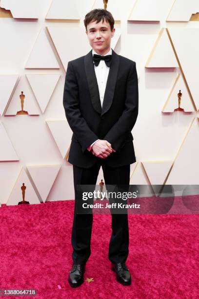 Elliot Page attends the 94th Annual Academy Awards at Hollywood and Highland on March 27, 2022 in Hollywood, California.