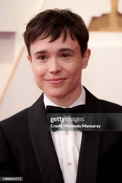 Elliot Page attends the 94th Annual Academy Awards at Hollywood and Highland on March 27, 2022 in Hollywood, California.