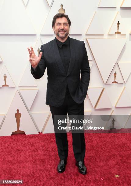 Javier Bardem attends the 94th Annual Academy Awards at Hollywood and Highland on March 27, 2022 in Hollywood, California.