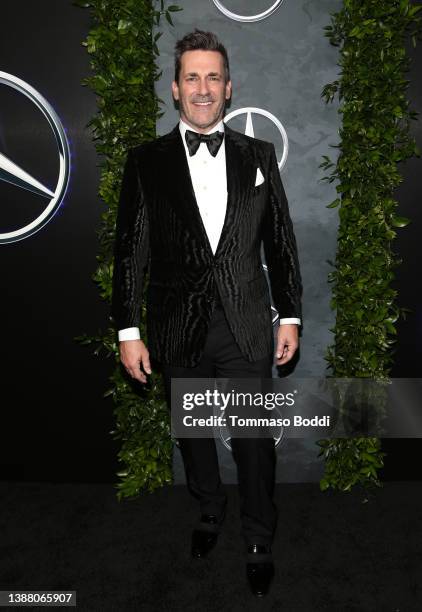 Jon Hamm attends the Mercedes-Benz Academy Awards Viewing Party at Four Seasons Hotel Los Angeles at Beverly Hills on March 27, 2022 in Los Angeles,...