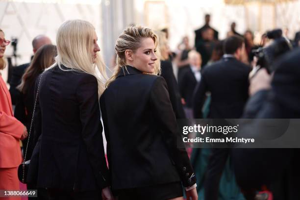 Dylan Meyer and Kristen Stewart attend the 94th Annual Academy Awards at Hollywood and Highland on March 27, 2022 in Hollywood, California.