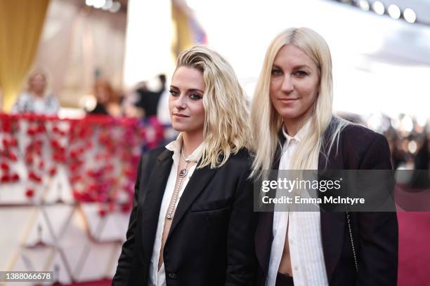 Kristen Stewart and Dylan Meyer attend the 94th Annual Academy Awards at Hollywood and Highland on March 27, 2022 in Hollywood, California.