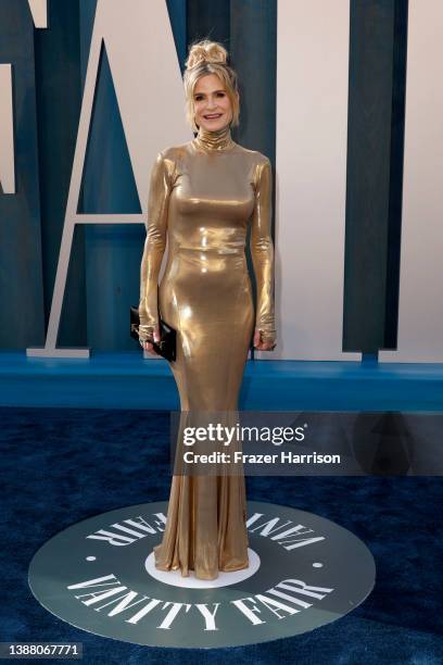 Kyra Sedgwick attends the 2022 Vanity Fair Oscar Party hosted by Radhika Jones at Wallis Annenberg Center for the Performing Arts on March 27, 2022...