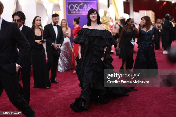 Billie Eilish attends the 94th Annual Academy Awards at Hollywood and Highland on March 27, 2022 in Hollywood, California.