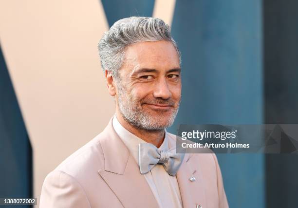 Taika Waititi attends the 2022 Vanity Fair Oscar Party hosted by Radhika Jones at Wallis Annenberg Center for the Performing Arts on March 27, 2022...