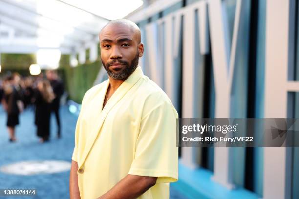 Donald Glover attends the 2022 Vanity Fair Oscar Party hosted by Radhika Jones at Wallis Annenberg Center for the Performing Arts on March 27, 2022...