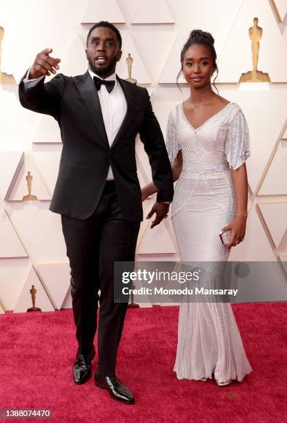 Sean Combs and Jessie James Combs attend the 94th Annual Academy Awards at Hollywood and Highland on March 27, 2022 in Hollywood, California.