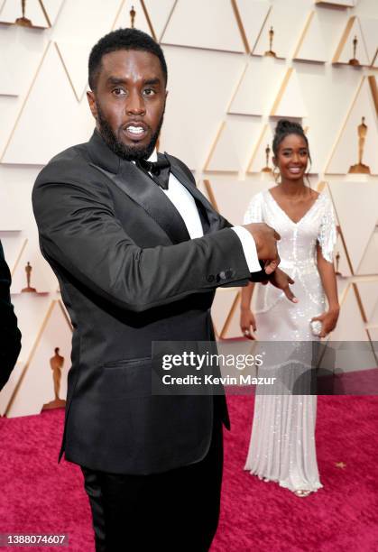 Sean Combs and Jessie James Combs attend the 94th Annual Academy Awards at Hollywood and Highland on March 27, 2022 in Hollywood, California.