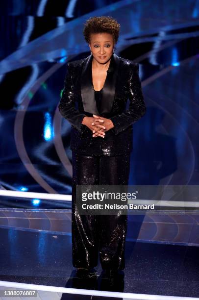 Co-host Wanda Sykes speaks onstage during the 94th Annual Academy Awards at Dolby Theatre on March 27, 2022 in Hollywood, California.