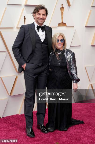 Bradley Cooper and Gloria Campano attend the 94th Annual Academy Awards at Hollywood and Highland on March 27, 2022 in Hollywood, California.