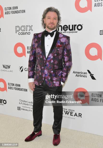 Chasez attends Elton John AIDS Foundation's 30th Annual Academy Awards Viewing Party on March 27, 2022 in West Hollywood, California.