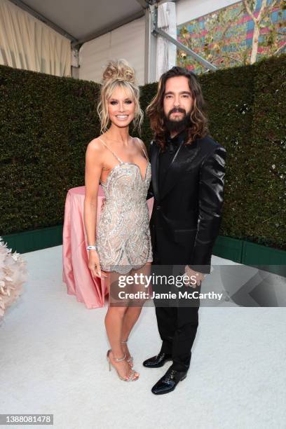 Heidi Klum and Tom Kaulitz attend Elton John AIDS Foundation's 30th Annual Academy Awards Viewing Party on March 27, 2022 in West Hollywood,...