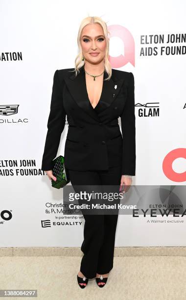 Erika Jayne attends the Elton John AIDS Foundation's 30th Annual Academy Awards Viewing Party on March 27, 2022 in West Hollywood, California.