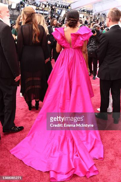 Niecy Nash, dress detail, attends the 94th Annual Academy Awards at Hollywood and Highland on March 27, 2022 in Hollywood, California.